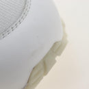 LOUIS VUITTON Sneakers Leather Size 7 White LV Auth 207372M-9