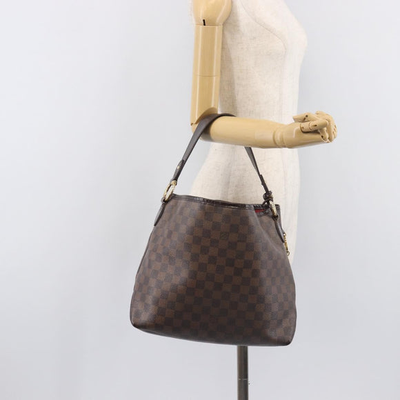 LOUIS VUITTON Damier Ebene Delightful PM Shoulder Bag N41459 LV Auth 207375