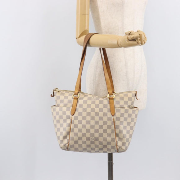 LOUIS VUITTON Damier Azur Totally PM Tote Bag N41280 LV Auth 207376