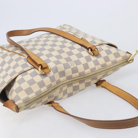LOUIS VUITTON Damier Azur Totally PM Tote Bag N41280 LV Auth 207376
