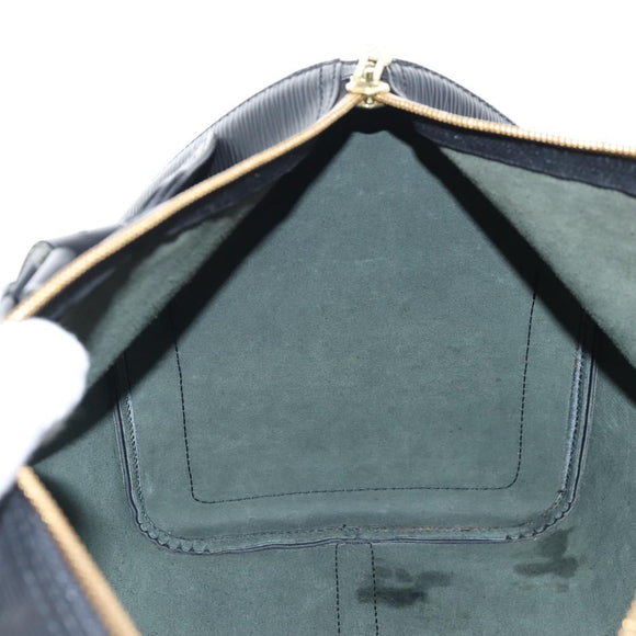 LOUIS VUITTON Epi Keepall 50 Boston Bag Black M42962 LV Auth 207377V