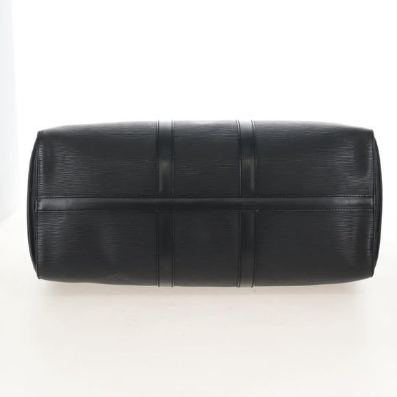 LOUIS VUITTON Epi Keepall 50 Boston Bag Black M42962 LV Auth 207377V