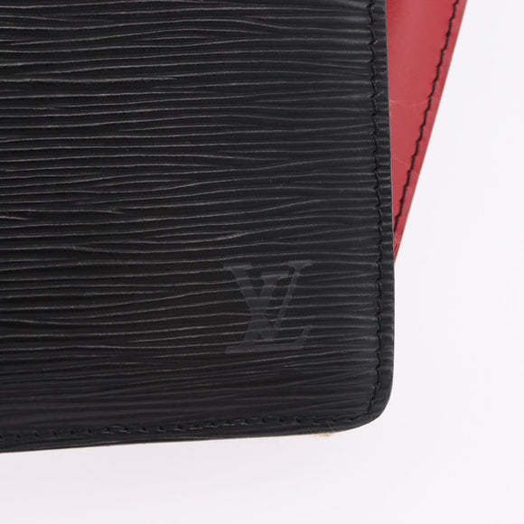 LOUIS VUITTON Epi By Color Varenne Hand Bag Black Red M52387 LV Auth 207379