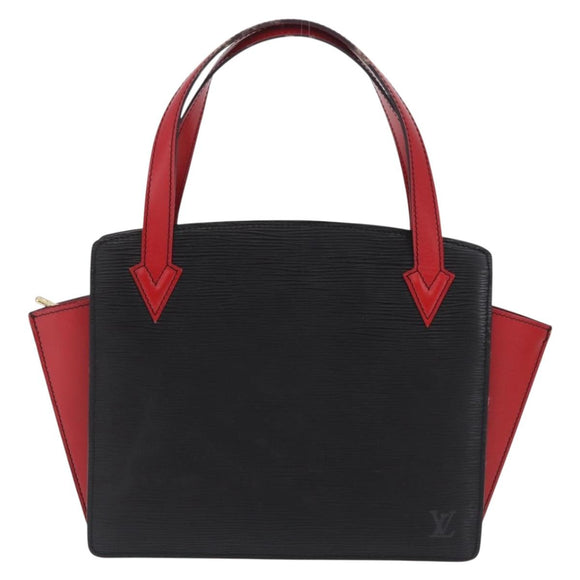 LOUIS VUITTON Epi By Color Varenne Hand Bag Black Red M52387 LV Auth 207379