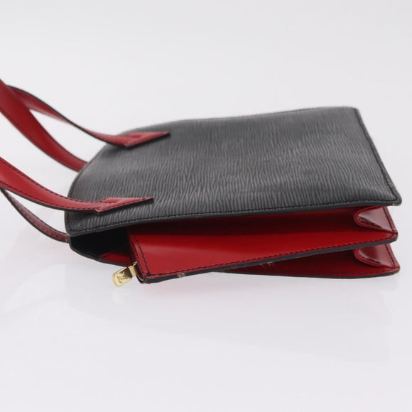 LOUIS VUITTON Epi By Color Varenne Hand Bag Black Red M52387 LV Auth 207379