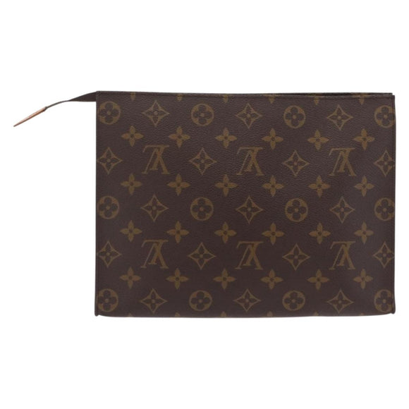 LOUIS VUITTON Monogram Poche Toilette 26 Pouch M47542 LV Auth 207382