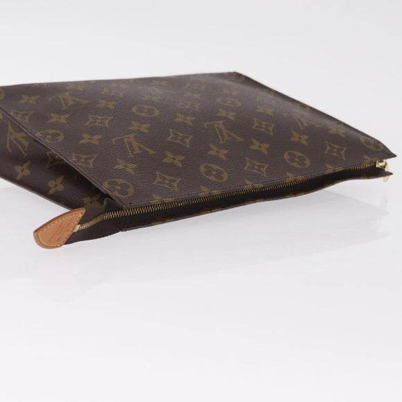 LOUIS VUITTON Monogram Poche Toilette 26 Pouch M47542 LV Auth 207382