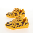 LOUIS VUITTON LV Trainer Shoes Leather Size 3 Yellow LV Auth 207384M-4