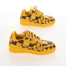 LOUIS VUITTON LV Trainer Shoes Leather Size 3 Yellow LV Auth 207384M-5