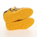 LOUIS VUITTON LV Trainer Shoes Leather Size 3 Yellow LV Auth 207384M-6