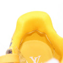 LOUIS VUITTON LV Trainer Shoes Leather Size 2 1/2 Yellow LV Auth 207385M-19