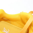 LOUIS VUITTON LV Trainer Shoes Leather Size 2 1/2 Yellow LV Auth 207385M-20