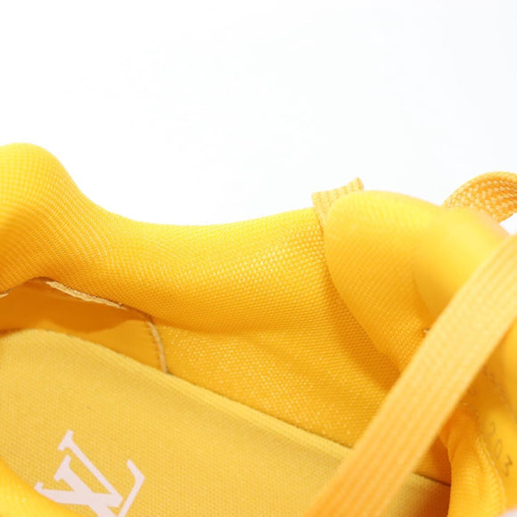 LOUIS VUITTON LV Trainer Shoes Leather Size 2 1/2 Yellow LV Auth 207385M
