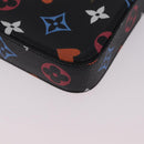 LOUIS VUITTON Monogram Game On Pochette ferry Bag Black M80232 LV Auth 207387SAM-13