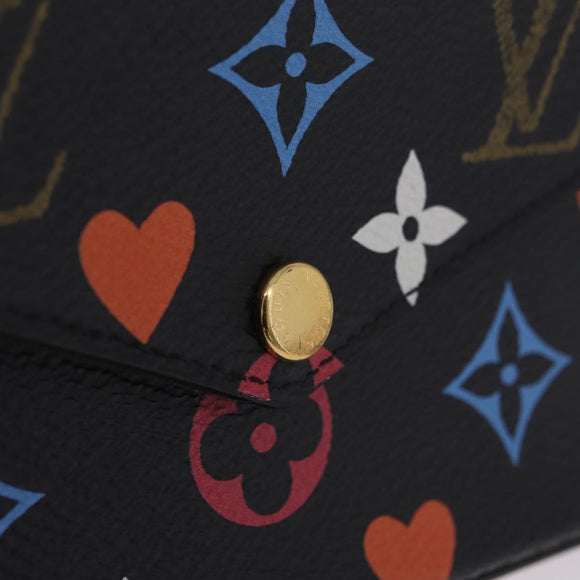 LOUIS VUITTON Monogram Game On Pochette ferry Bag Black M80232 LV Auth 207387SAM