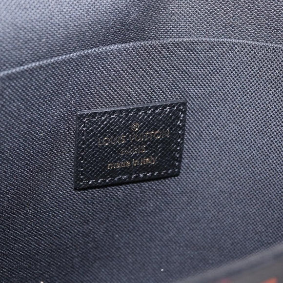 LOUIS VUITTON Monogram Game On Pochette ferry Bag Black M80232 LV Auth 207387SAM