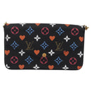 LOUIS VUITTON Monogram Game On Pochette ferry Bag Black M80232 LV Auth 207387SAM-2