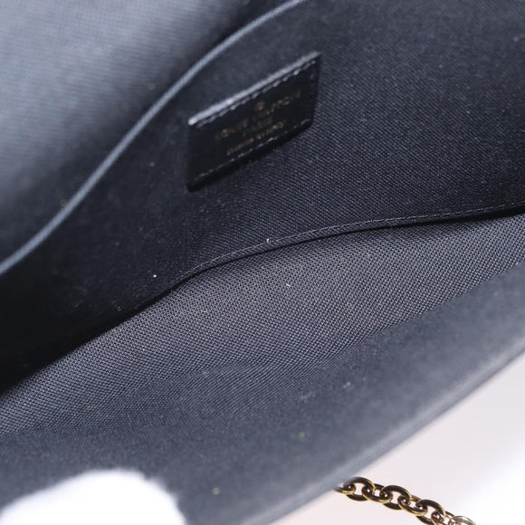 LOUIS VUITTON Monogram Game On Pochette ferry Bag Black M80232 LV Auth 207387SAM