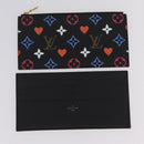 LOUIS VUITTON Monogram Game On Pochette ferry Bag Black M80232 LV Auth 207387SAM-25