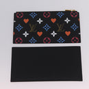 LOUIS VUITTON Monogram Game On Pochette ferry Bag Black M80232 LV Auth 207387SAM-26