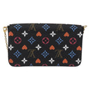 LOUIS VUITTON Monogram Game On Pochette ferry Bag Black M80232 LV Auth 207387SAM-3