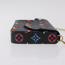 LOUIS VUITTON Monogram Game On Pochette ferry Bag Black M80232 LV Auth 207387SAM-4