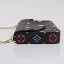 LOUIS VUITTON Monogram Game On Pochette ferry Bag Black M80232 LV Auth 207387SAM-5