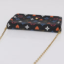 LOUIS VUITTON Monogram Game On Pochette ferry Bag Black M80232 LV Auth 207387SAM-6