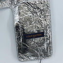 LOUIS VUITTON Best Mid Layer Jacket Leather Wool L Silver LV Auth 207389M-17