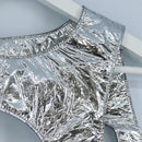 LOUIS VUITTON Best Mid Layer Jacket Leather Wool L Silver LV Auth 207389M-4