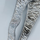 LOUIS VUITTON Best Mid Layer Jacket Leather Wool L Silver LV Auth 207389M-5