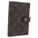 LOUIS VUITTON Monogram Agenda PM Day Planner Cover R20005 LV Auth 207391-1