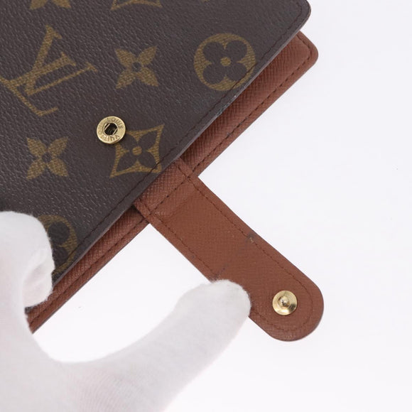 LOUIS VUITTON Monogram Agenda PM Day Planner Cover R20005 LV Auth 207391