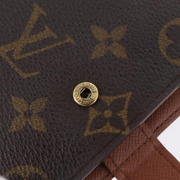 LOUIS VUITTON Monogram Agenda PM Day Planner Cover R20005 LV Auth 207391