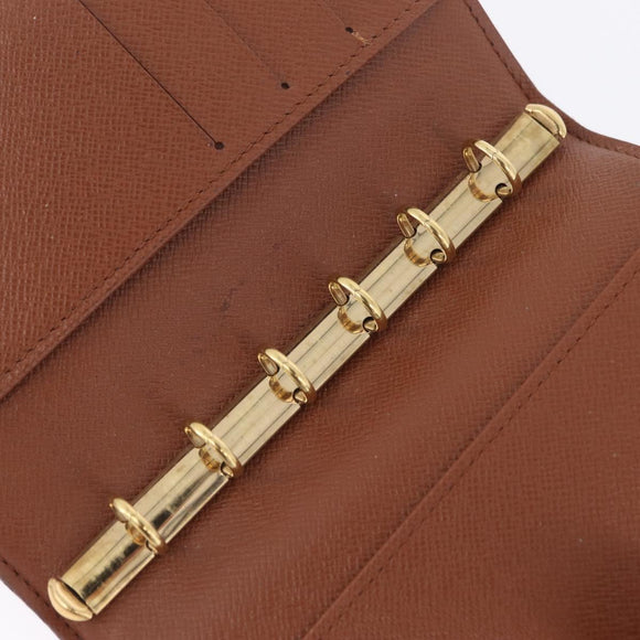 LOUIS VUITTON Monogram Agenda PM Day Planner Cover R20005 LV Auth 207391