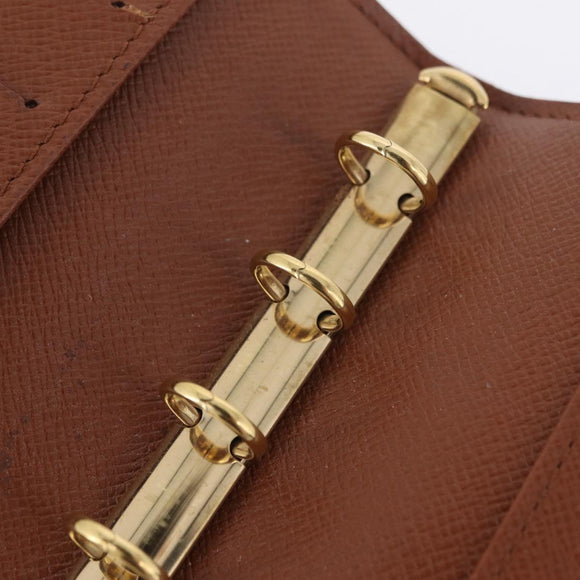 LOUIS VUITTON Monogram Agenda PM Day Planner Cover R20005 LV Auth 207391