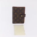 LOUIS VUITTON Monogram Agenda PM Day Planner Cover R20005 LV Auth 207391-27