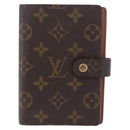 LOUIS VUITTON Monogram Agenda PM Day Planner Cover R20005 LV Auth 207391-2