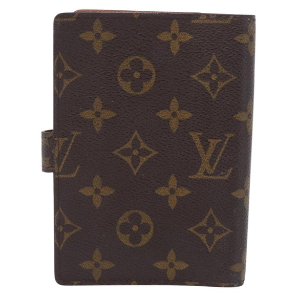 LOUIS VUITTON Monogram Agenda PM Day Planner Cover R20005 LV Auth 207391
