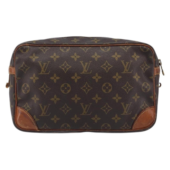 LOUIS VUITTON Monogram Compiegne 28 Clutch Bag M51845 LV Auth 207404