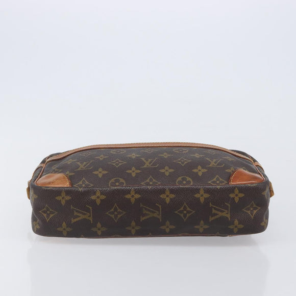 LOUIS VUITTON Monogram Compiegne 28 Clutch Bag M51845 LV Auth 207404
