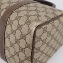GUCCI GG Supreme Web Sherry Line Hand Bag PVC Beige Gold 40 02 007 Auth 207408-10