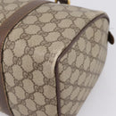 GUCCI GG Supreme Web Sherry Line Hand Bag PVC Beige Gold 40 02 007 Auth 207408-16