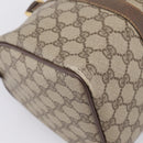 GUCCI GG Supreme Web Sherry Line Hand Bag PVC Beige Gold 40 02 007 Auth 207408-17