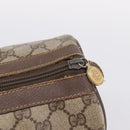 GUCCI GG Supreme Web Sherry Line Hand Bag PVC Beige Gold 40 02 007 Auth 207408-18