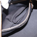 TOD'S Shoulder Bag Leather Gray Gold Auth 207410A-25