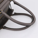 TOD'S Shoulder Bag Leather Gray Gold Auth 207410A-7