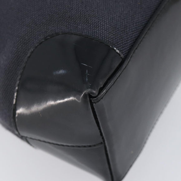 GUCCI Tote Bag Canvas Black Gold 002 1119 Auth 207412