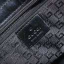 GUCCI Tote Bag Canvas Black Gold 002 1119 Auth 207412-17