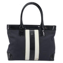 GUCCI Tote Bag Canvas Black Gold 002 1119 Auth 207412-2